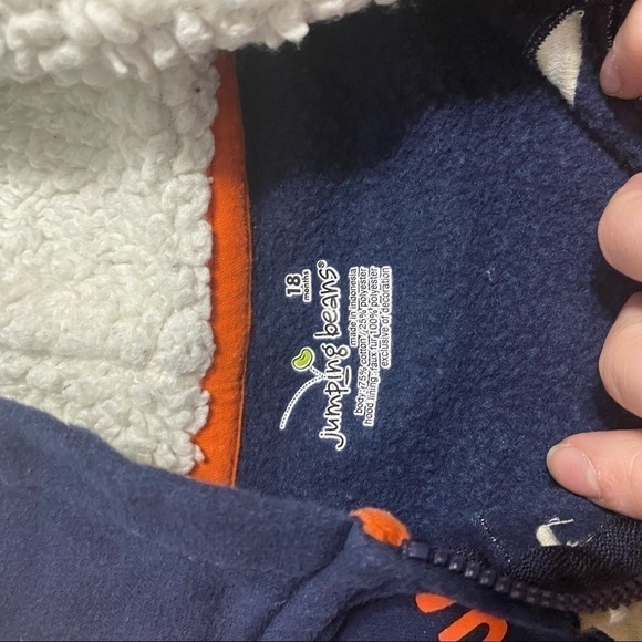 18 mos Sweatshirt Bundle Monster Mommy’s Big Guy Football Full Zip Hooded - Picture 4 of 8